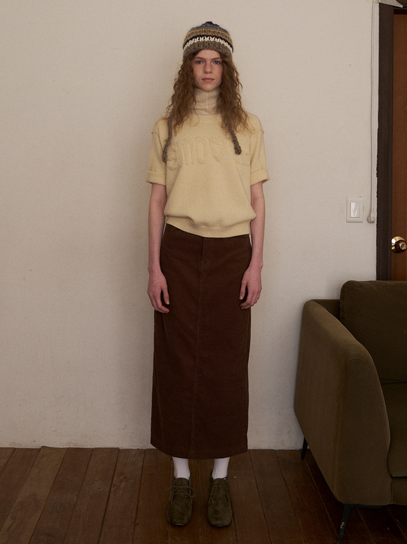 Brynn Brown Corduroy Skirt