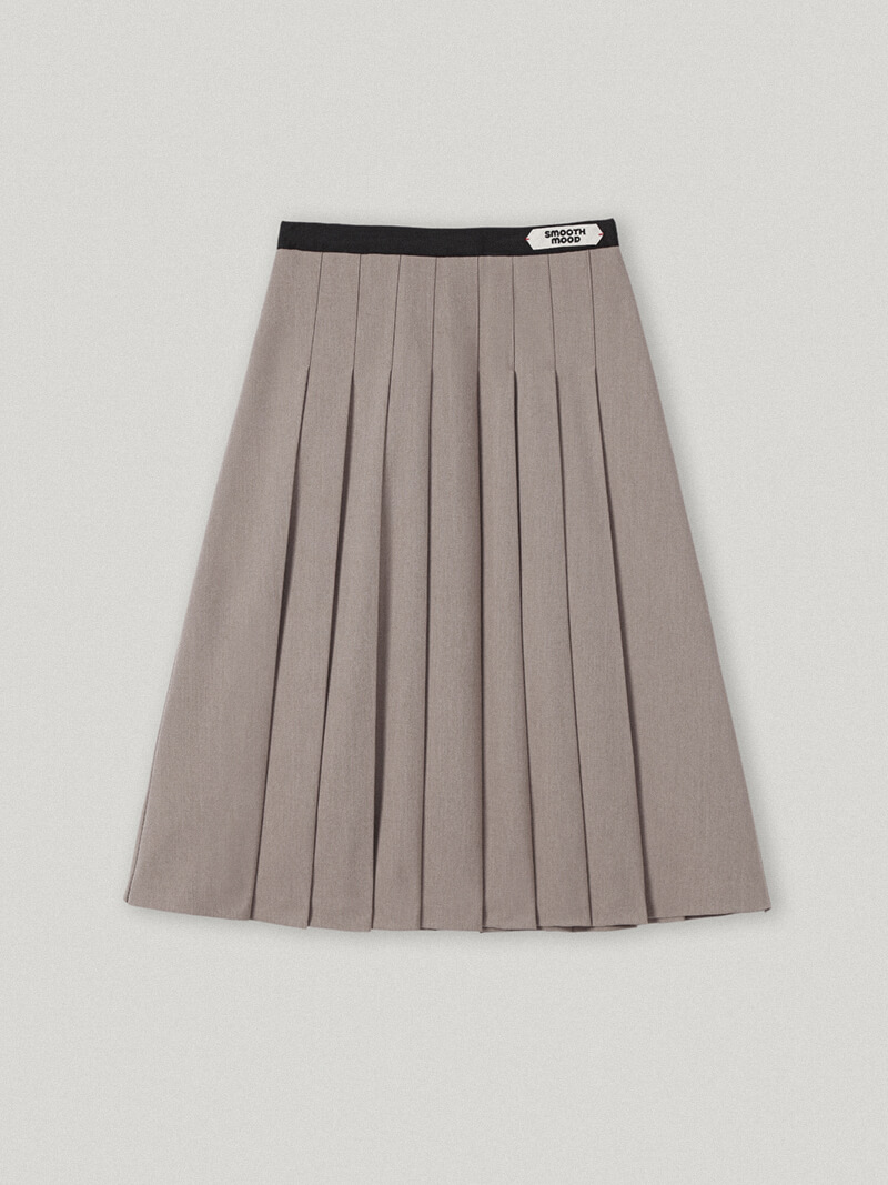 Sen Pleated Skirt Beige (4th)