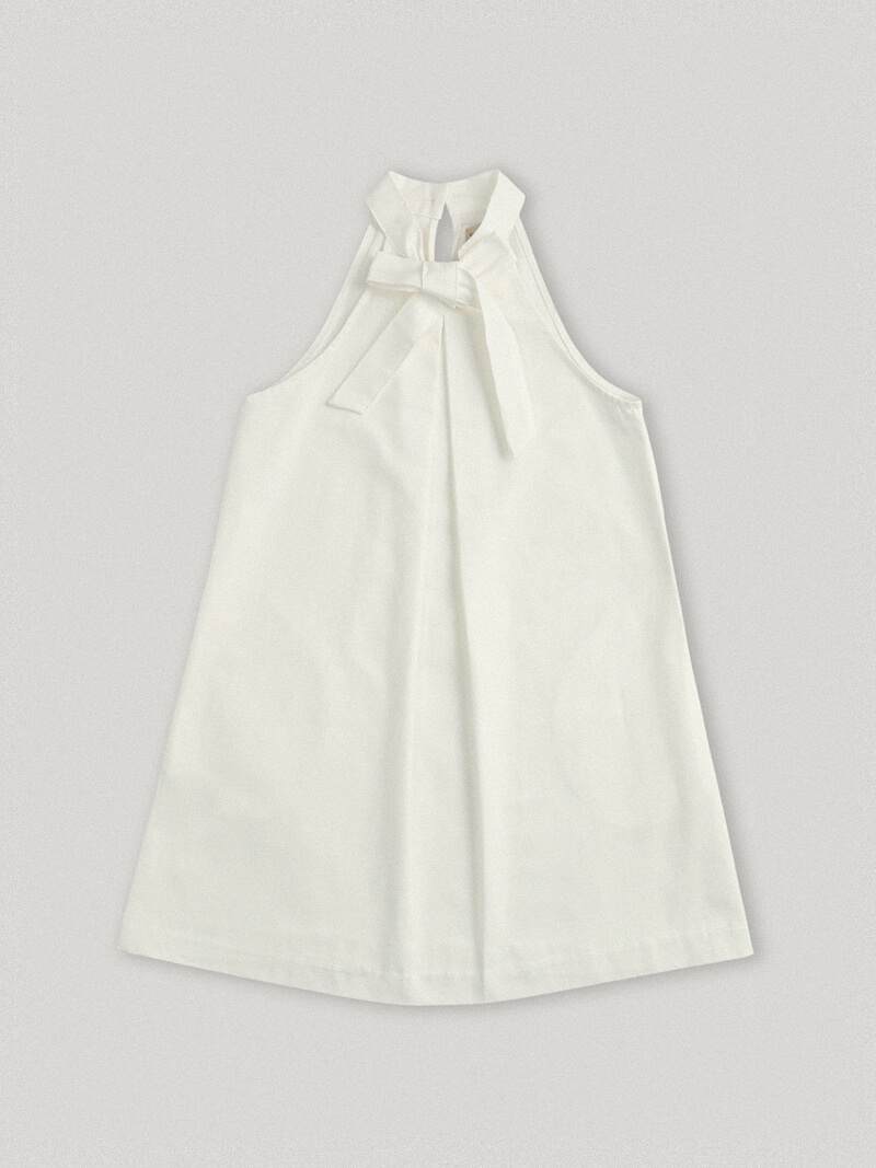 Souissi Bow Tie Dress Ivory (3rd)
