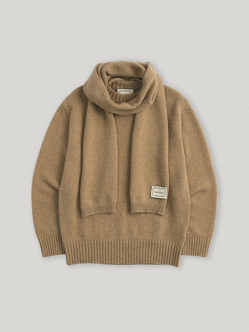 Camel Inverness Sweater &amp; Scarf