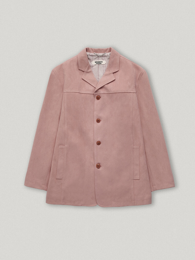 Letter Pink Suede Jacket (4th)
