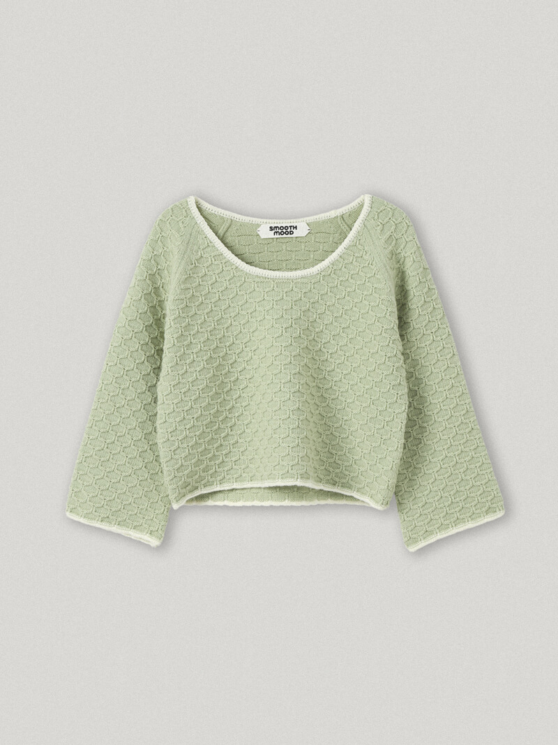 Lume Honeycomb Knit Green