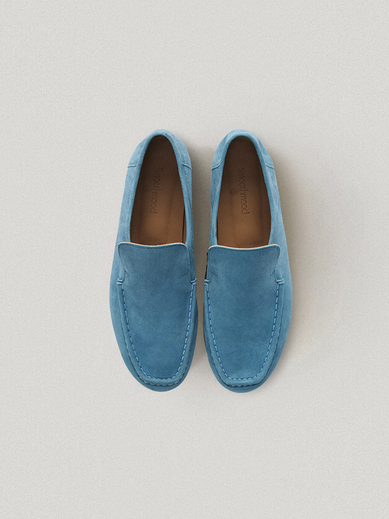 Carlo Suede Loafer Blue Azure